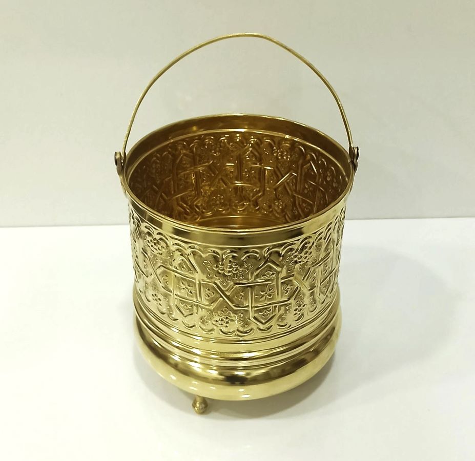 sceau de hammam en laiton gravé a la main ,sceau de sauna en cuivre marocain style oriental