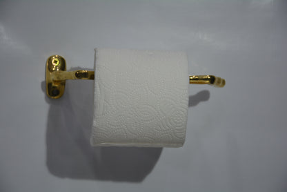 Porte serviette en laiton fait main,support papier wc en laiton non laqué gravé dérouleur papier wc laiton